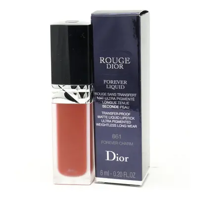 (861 Forever Charm) Dior Rouge Dior Forever Liquid Transfer-Lipstick 0.20oz/6ml New With Box