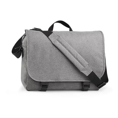 (One Size, Grey Marl) BagBase Two-tone Digital Messenger Bag (Up To 15.6inch Laptop Compartment)