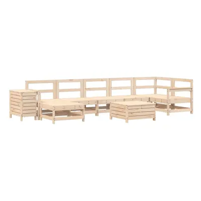 vidaXL Garden Sofa Set Piece Outdoor Sofa Set Corner Sofa Solid Wood Pine