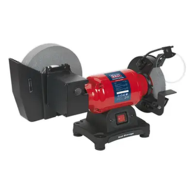 150mm Bench Grinder - 200mm Wet Stone - 250W Induction Motor - Blade Sharpener