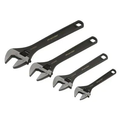 4 Piece Wrench Set - Four Adjustable Drop Forged Steel Wrenches - Various Sizes