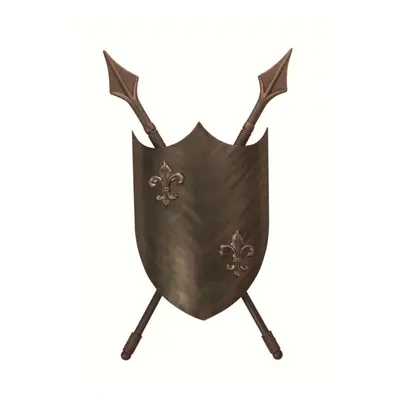 Twin Wall Light Coat of Arms Design Unique Burnished Bronze LED GU10 35W