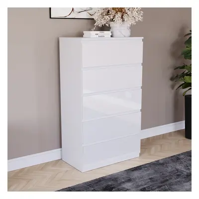 (White) Glinton Modern Drawer Chest Bedroom Home Storage