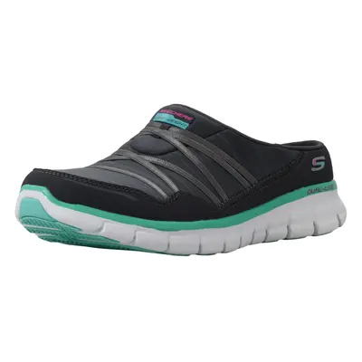 Skechers Sport Women's Air Streamer Charcoal Aqua Slip-On Mule M US