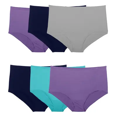 Fruit of the Loom womens Microfiber Panties (Regular & Plus Size) underwear Brief - Pack Assorte