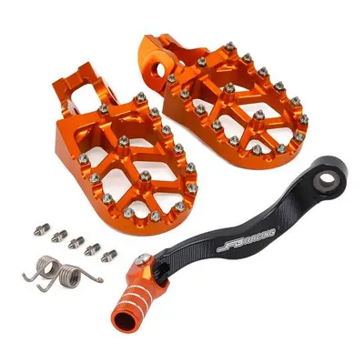 (set) Footpeg Gear Shift Lever Set Motorcycle CNC Aluminum Footpeg Shifter For KTM SX SXF XC XCW