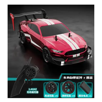 (Red) RTR MUSTANG 2.4G Drift Car 1:14 4WD Electric Remote Control Cars High Speed Racing Car RC 