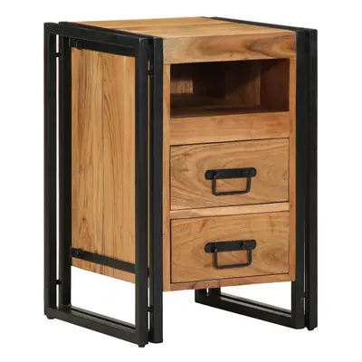 (Solid acacia wood) vidaXL Bedside Cabinet 40x40x59 cm Solid Wood Reclaimed bedside table