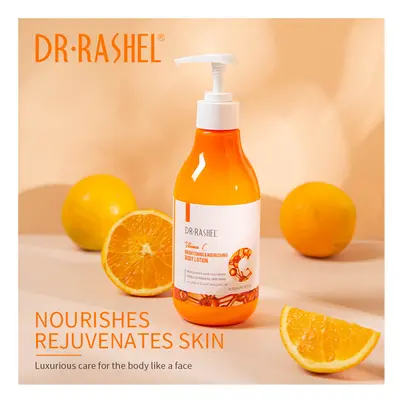 DR.RASHEL Body Whitening Cream Vitamin C Body Lotion Brightening Nourishing Moisturizing Smooth 