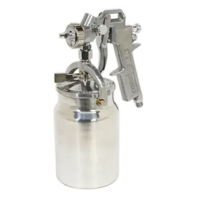 General Purpose Suction Fed Airbrush Spray Gun - 1.5mm Nozzle Water Based Paint