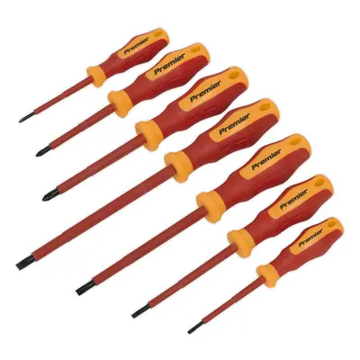 7 PACK VDE Screwdriver Set - 1000V AC Shock Proof Insulated Shafts Comfort Grip