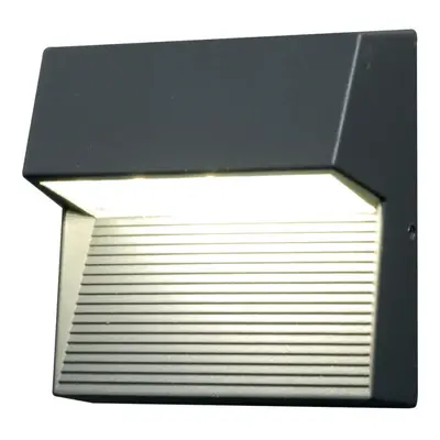 Outdoor IP54 Wall Light Sconce Graphite Finish LED 6W Bulb External d01053