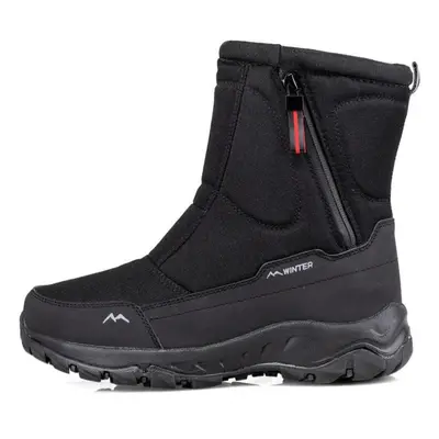 (black, 42) Outdoor Winter New Snow Boots Thickened Warm Snow Shoes Anti Slip Waterproof Men&apo