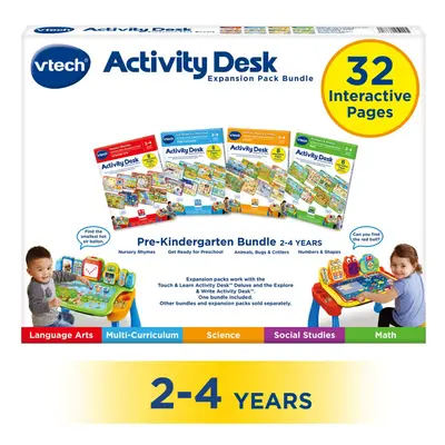 VTech Activity Desk 4-in-1 Pre-Kindergarten Expansion Pack Bundle for