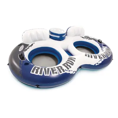 Intex 58837EP River Run Inflatable Floating Lounge: Comfortable Backrests - Built-in Cup Holders