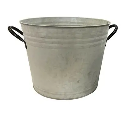 Gardener Select VB5126LZ-JR Bucket Metal Planter Silver