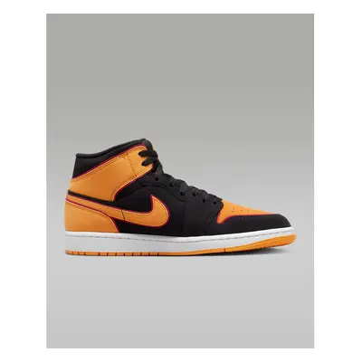 (10) Nike Air Jordan Mid SE Black/Vivid Orange FJ4923-008 Men's