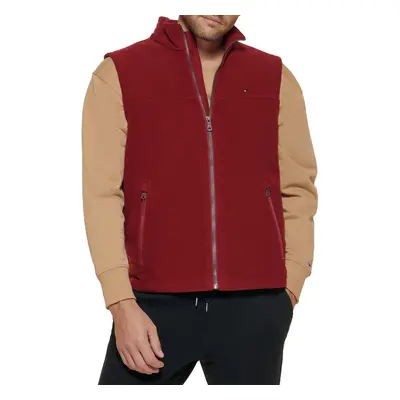 Tommy Hilfiger Mens Polar Fleece Vest Red Medium