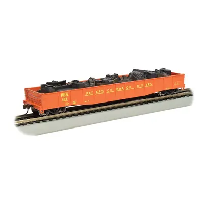 50- 6"" Drop End Gondola Car with SCRAP LOAD - PATAPSCO & BACK RIVERS - HO Scale