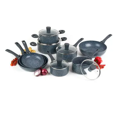 Russell Hobbs COMBO-4836A Pots and Pans Set ? 9-Piece Cookware Pan Set for Induction Hobs, Non-S