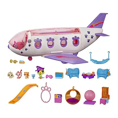 Littlest Pet Shop Pet Jet Playset Toy, Includes Pets, Adult Assembly Required (No Tools Needed),