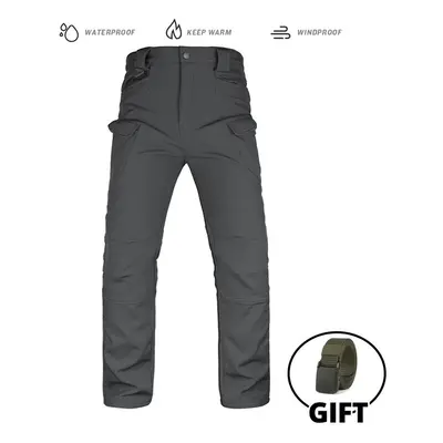 (LY GR pants, S) Tactical Jacket Fleece Winter Men Hiking Jackets Windbreaker Waterproof Soft Sh