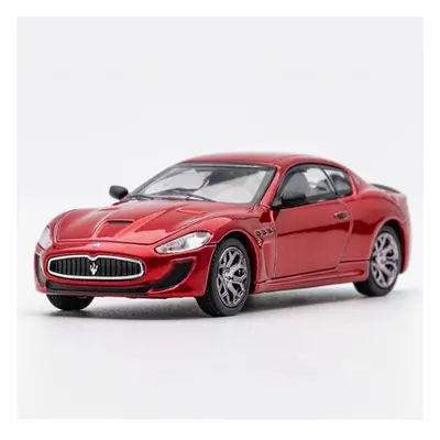 (A) Diecast 1:64 Scale Maserati GT Sports Car Simulation Alloy Die-cast Coupe Supercar Red Car M