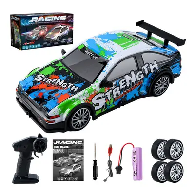 (S204B-Green) AE86 Remote Control Car Racing Vehicle Toys For Children 1:20 4WD 2.4G High Speed 