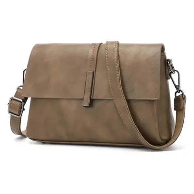 (Khaki) Crossbody Bags for Women, PU Leather Purses Trendy Designer Handbags Evening Clutch Shou