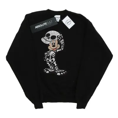 (M, Black) Disney Womens/Ladies Mickey Mouse Skeleton Sweatshirt