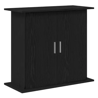 (81 x x cm) vidaXL Aquarium Stand Black Oak 81x36x73 cm Engineered Wood fish tank cabinet