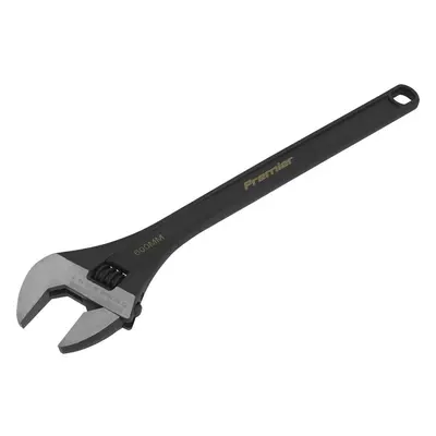 600mm Adjustable Drop Forged Steel Wrench - 60mm Offset Jaws Metric Calibration