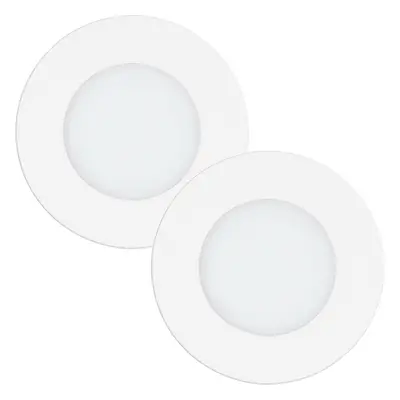 2 PACK Wall Flush Ceiling Light Colour White Shade White Plastic LED 5W Inc