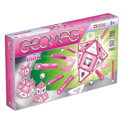 Geomag Pink Magnetic Construction Set (104-Piece)