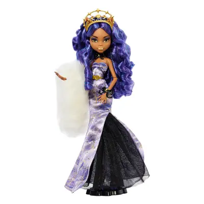 Monster High Howliday Winter Edition Doll, Clawdeen Wolf Collectible in ICY Lavender Gown with F