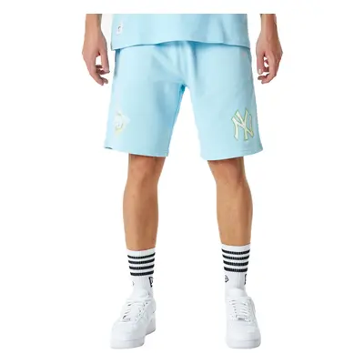 (XL, Blue) New Era New York Yankees MLB Pastel Elasticated Shorts - Blue