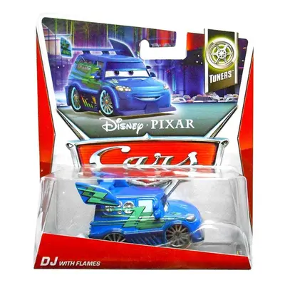 Disney/Pixar Cars Tuners Die-Cast DJ with Flames #3/10 1:55 Scale