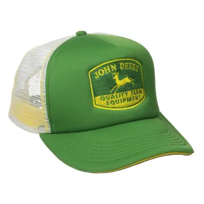 John Deere Embroidered Logo Mesh Back Foam Trucker Hat - One-Size - Men's - John Deere Green