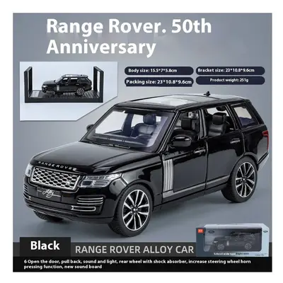 (black box) 1:32 Land Rover Range Rover 50th Anniversary Off Road SUV Vehicle Alloy Diecast Car 