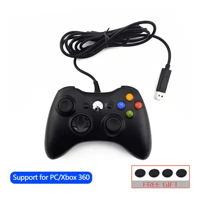 (black) DATA FROG USB Wired Gamepad Joystick for Xbox /Slim PC Controller