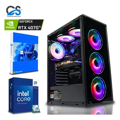 (Intel i7 14700F, RTX (8GB)) Fast Gaming PC i9 14900K 32GB DDR5 1TB+1TB RTX4070