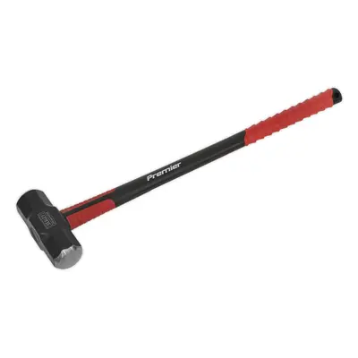 14lb Sledge Hammer - Fibreglass Handle - Rubber Grip - Fine Grained Carbon Steel