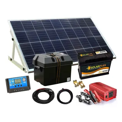 150/1000w Solar Panel Electricity Generator Kit Charge Control Battery Inverter