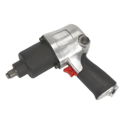 Heavy Duty Air Impact Wrench - 1/2 Inch Sq Drive - Twin Hammer - Speed Selector