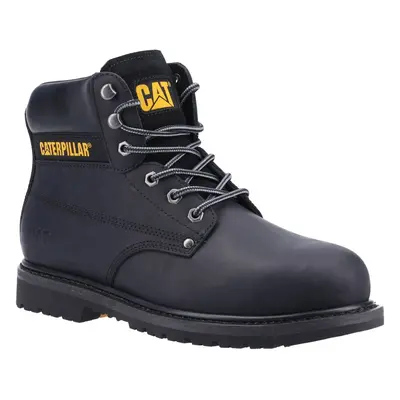 (Black, (Adults')) Caterpillar Powerplant S3 Nubuck Black Safety Boots