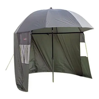 Ultra Fishing Shelter 2.2m Multi-Angle Tilt Top Umbrella Brolly Bivvy w/Zip Sides Windows and Ca