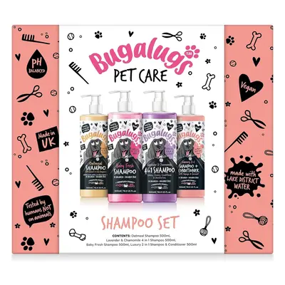 Bugalugs Spa Gift Set For Dogs With 4x Dog Shampoo, Dog Birthday Present, Puppy Dog Birthday, Gi