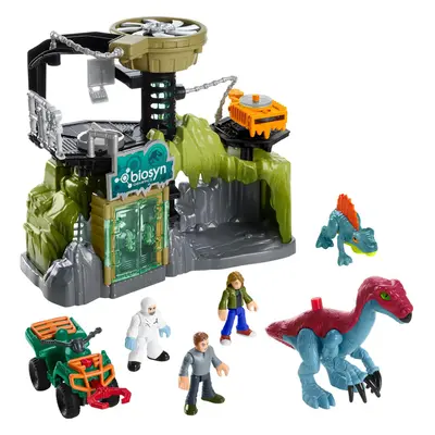 Fisher-Price Imaginext Jurassic World Toy Dinosaur Lab Playset Owen Grady Maisie & Dr. Grant Fig