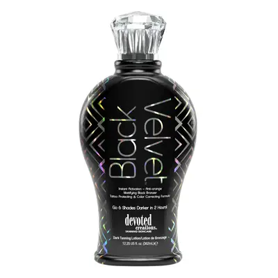 Devoted creations Black Velvet Anti-Orange Mattifying Black Bronzer Tanning Lotion oz