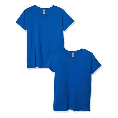 gildan womens Heavy cotton Adult T-shirt 2-pack T Shirt Royal Large